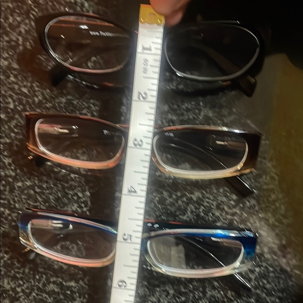 3 Women's Black, Brown, and Blue Glasses Set +2.25 - Picture 2 of 7